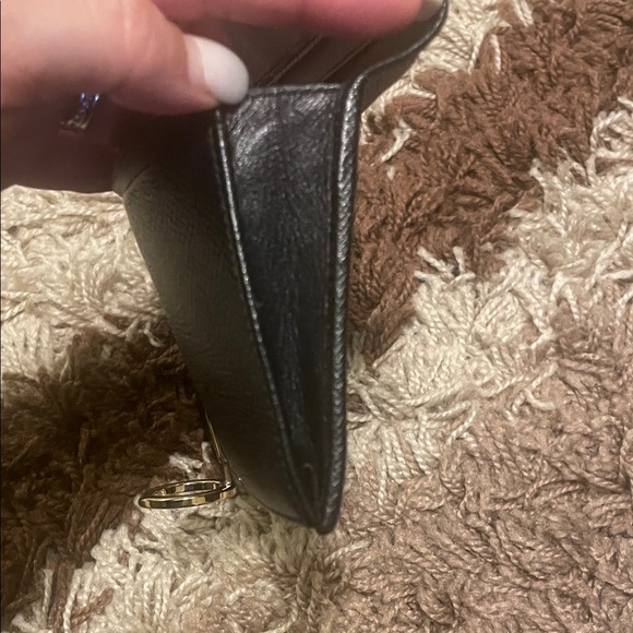 Bulgari Black Wallet with Gold Ring Detail - Picture 11 of 13